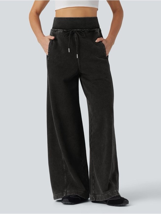 HALARA Pants - NWT Halara Flex French Terry Baggy Sweatpants in Phantom Denim Sz M